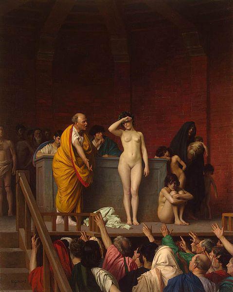 Jean-Leon Gerome Slave Market in Rome oil painting image